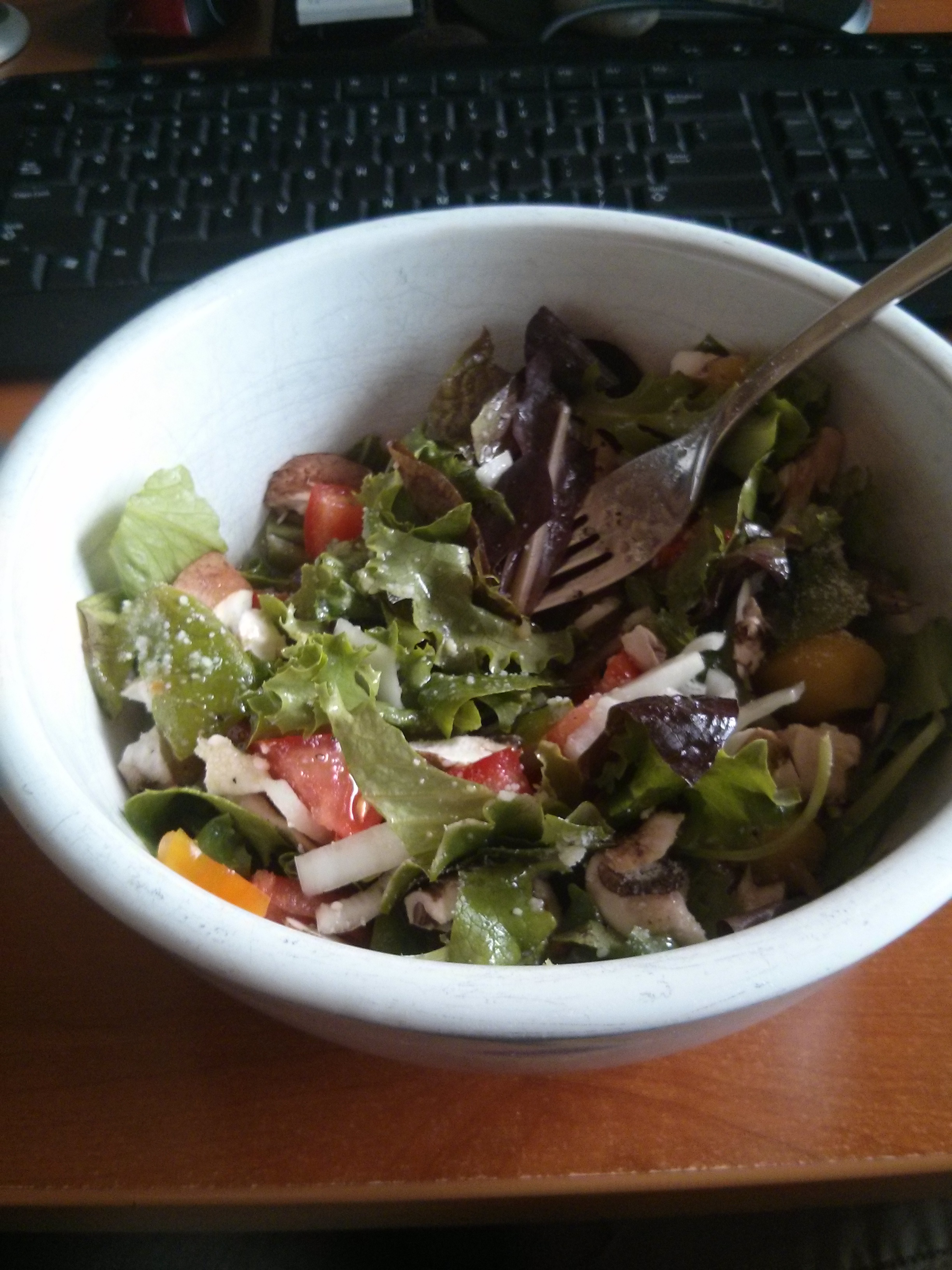 Home grown salad